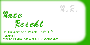 mate reichl business card